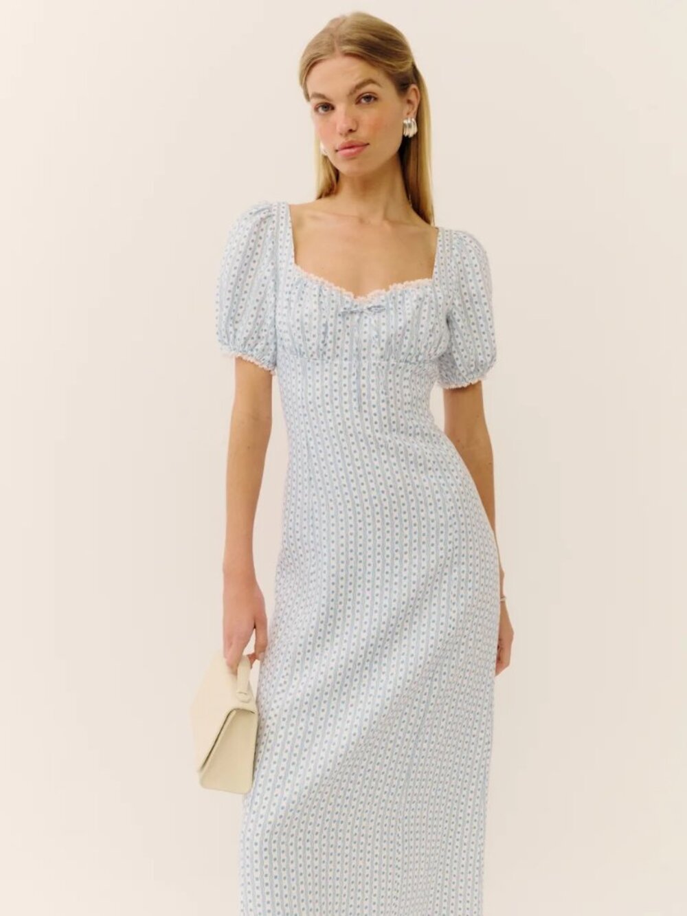 Reformation 100% Linen Cherise Dress